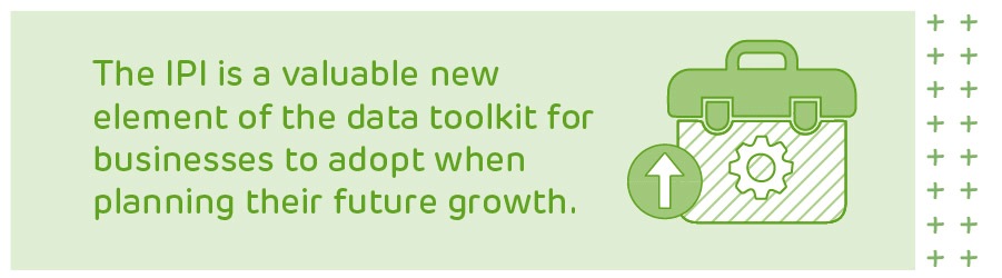 The IPI is a valuable new element of the data toolkit for businesses when planning their future growth.